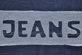 Jeans letter.